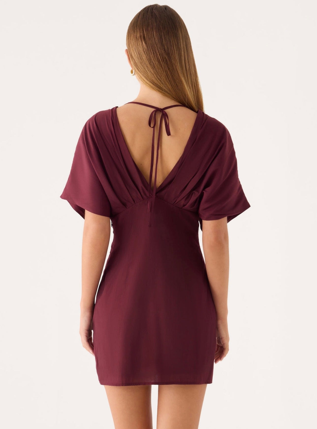 Only For You Mini Dress Burgundy (8/S)