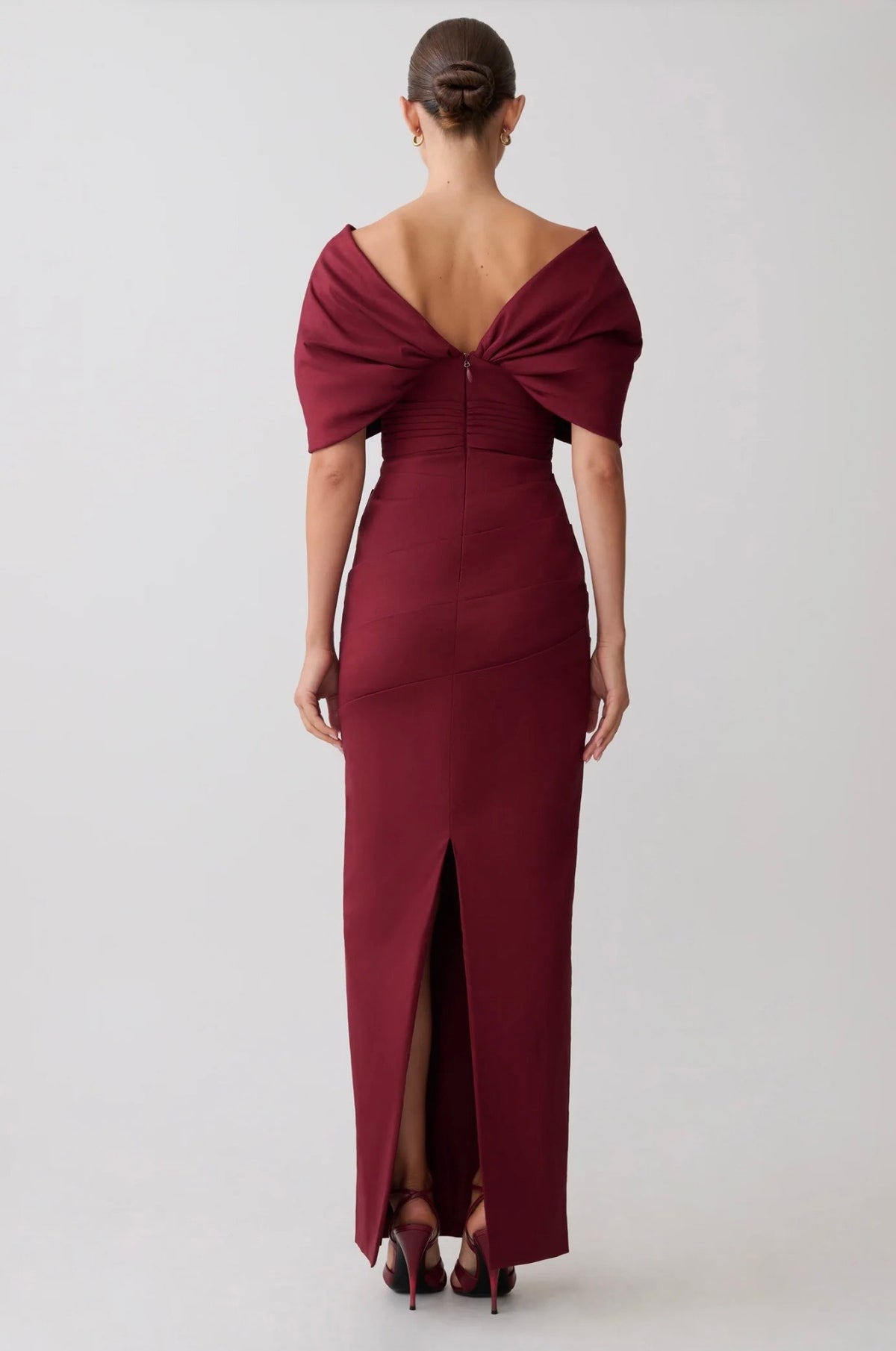 Meshki Thelma Maxi Dress Wine (10/M)