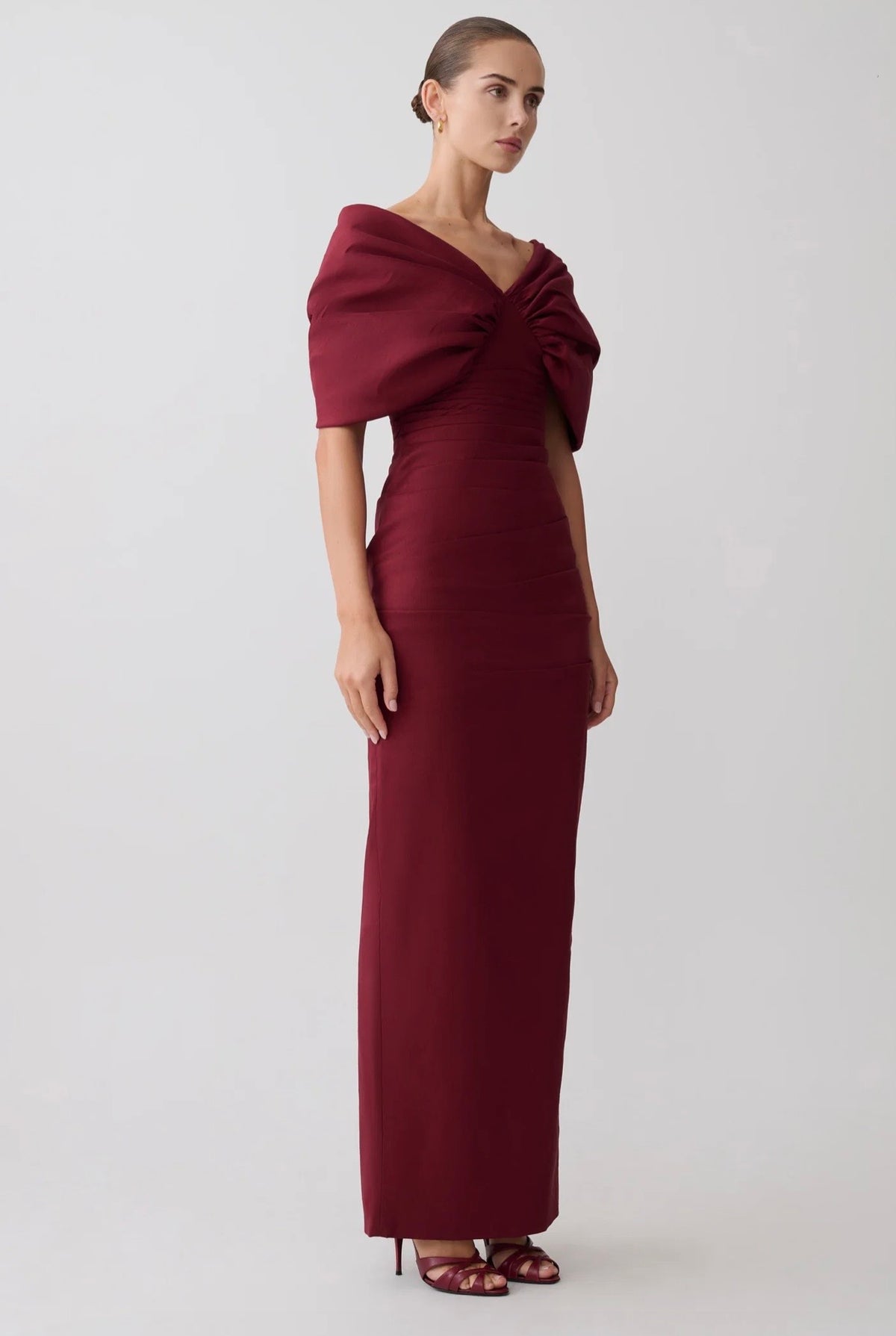 Meshki Thelma Maxi Dress Wine (10/M)