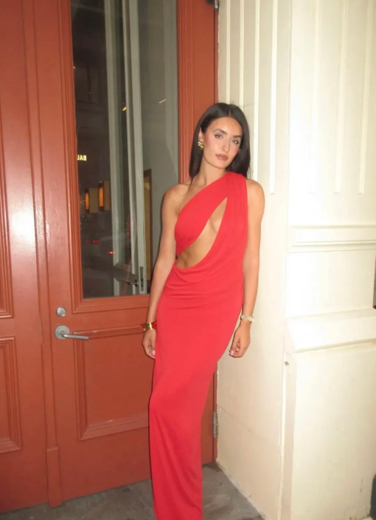 Misha Solstice Gown Cherry Red (8/S)